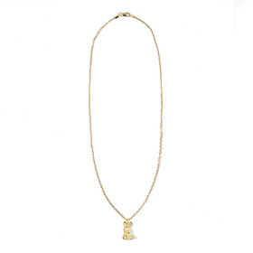 HONESTBOY Rabbit Gold Brass Necklace 